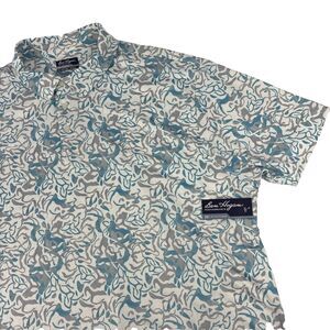 New Mens Ben Hogan Performance Golf SS Polo Shirt Size 3XL NWT Geometric White